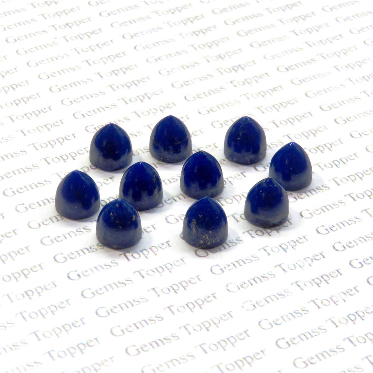 Lapis Lazuli 10x10 mm Bullet Cabochon